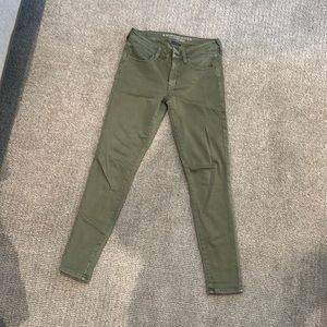 American eagle green jeggings